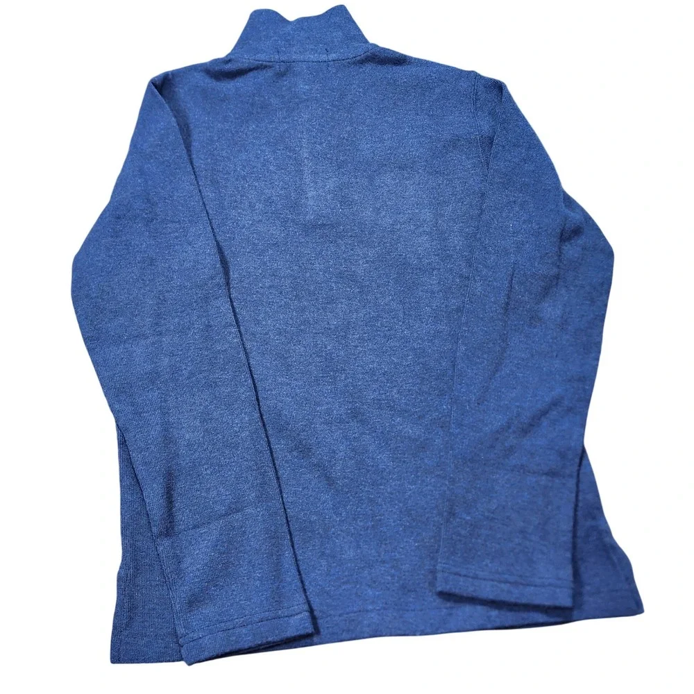 Polo Ralph Lauren Kids Navy Blue Fair Isle Cotton Quarter-Zip‎ Sweater 10-12 New